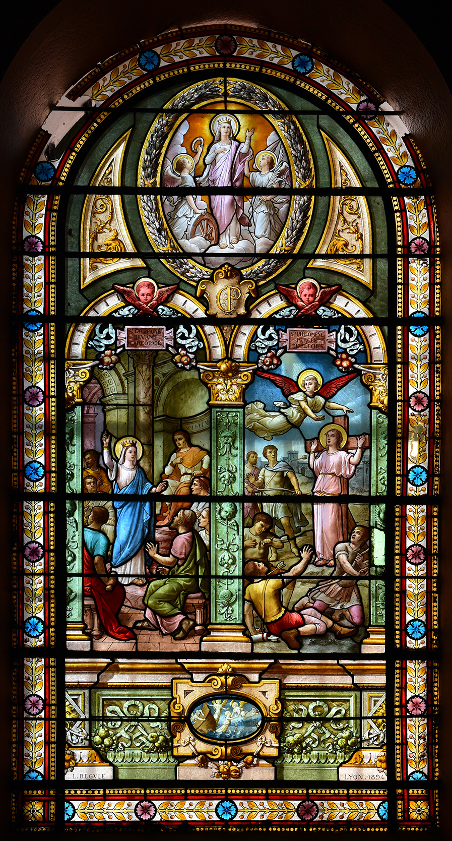 saint- Etienne vitraux Bégule baie 03