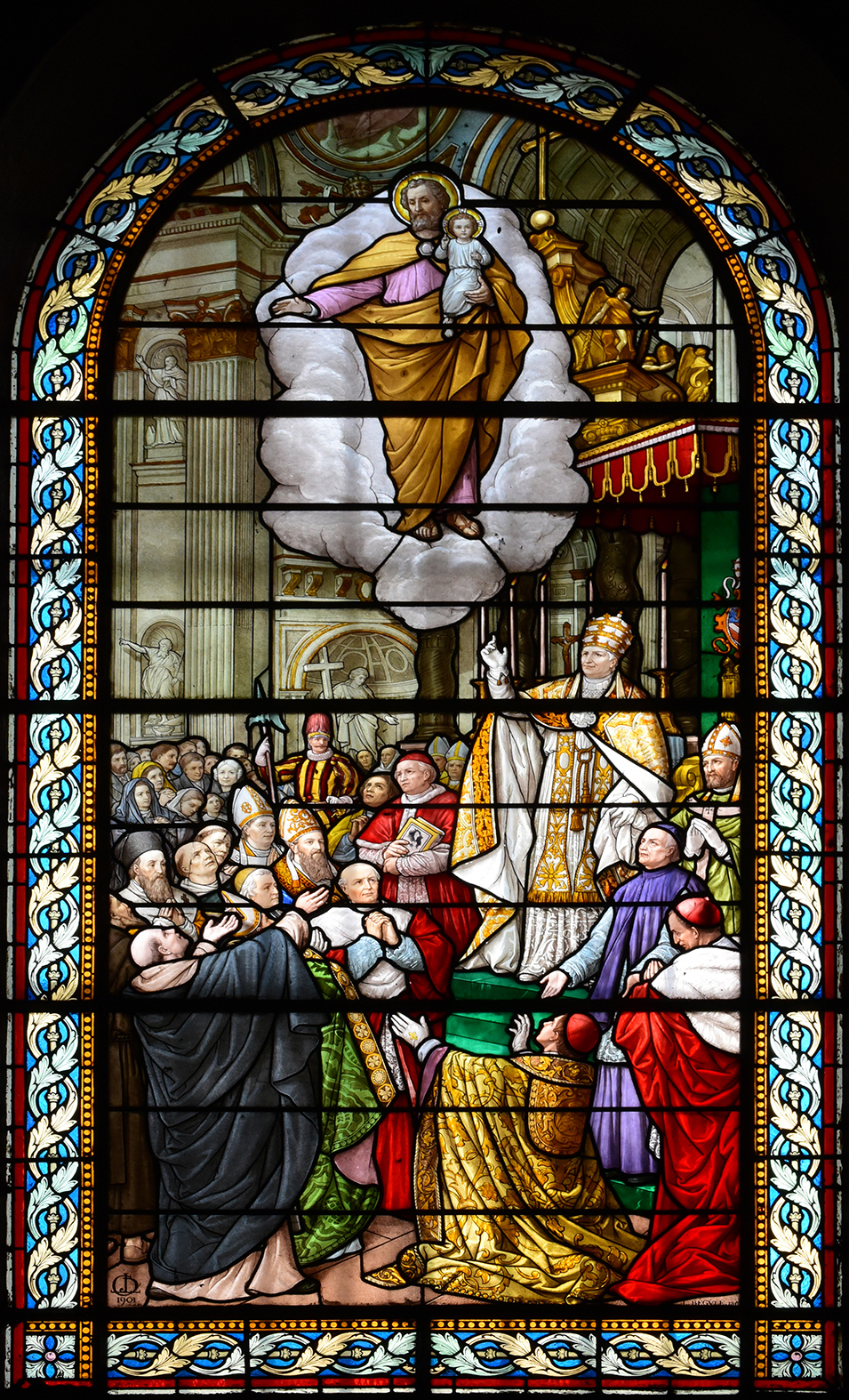 saint- Etienne vitraux Bégule baie 06